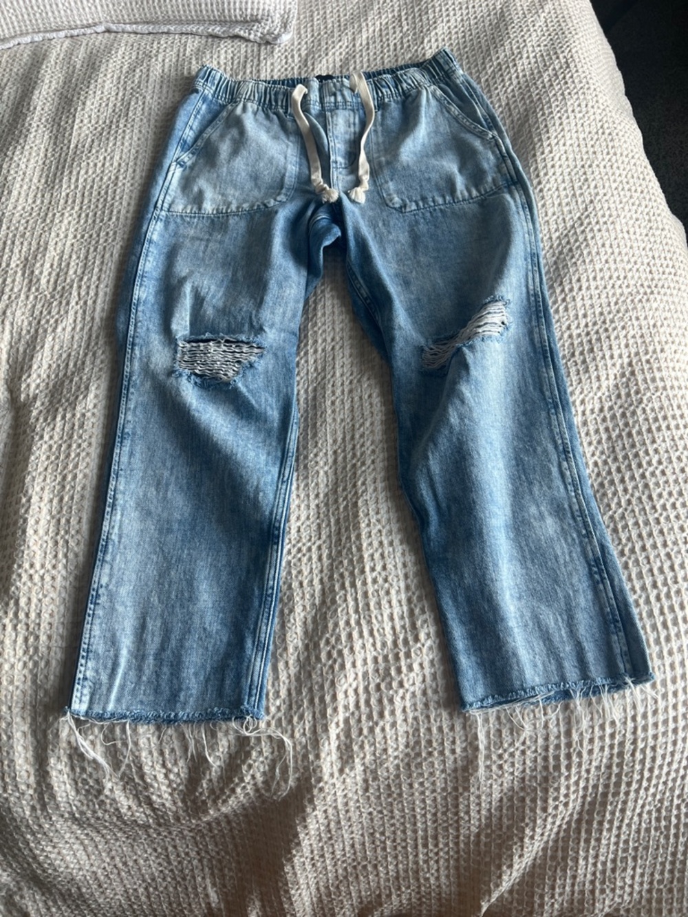 GAP Light Blue Distressed Boyfriend Jeans